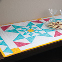 Trinity Stars Quilted Table Runner Pattern