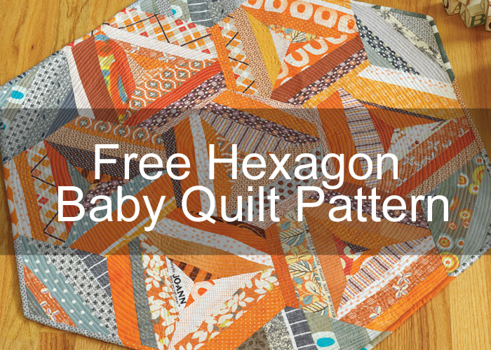 Hexagon Baby Quilt by Malka Dubrawsky