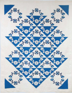 Blue two color quilt