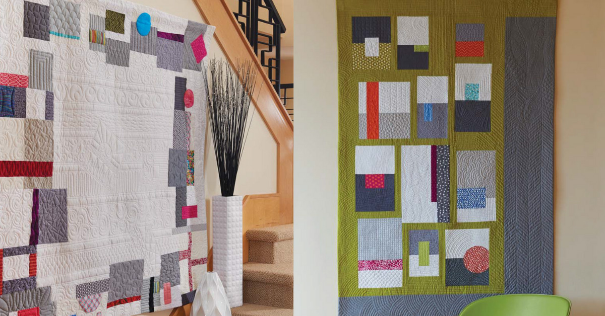 how to sew a modern improv quilt for beginners