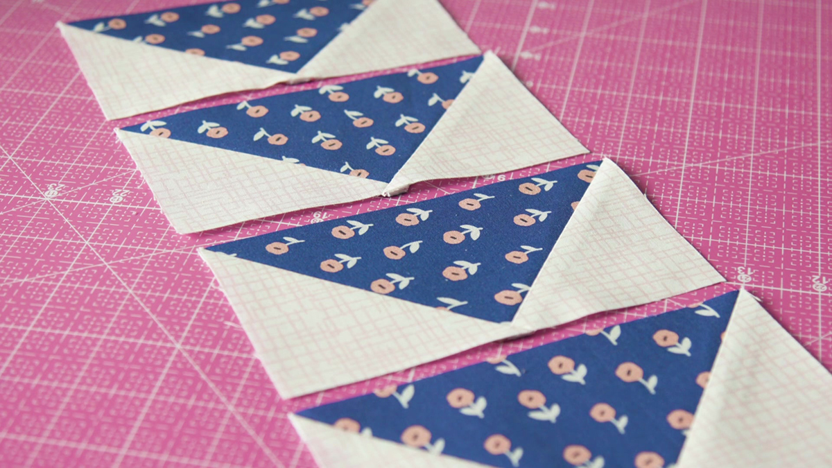 how to make flying geese quilt blocks