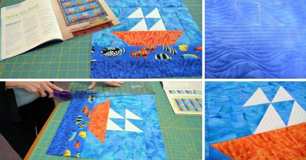 Sailboat Quilt Blocks are perfect for summer