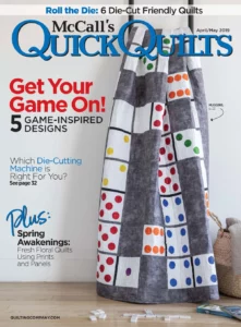 Cover of Quick Quilts April/May 2019 featuring the Marbles Quilt