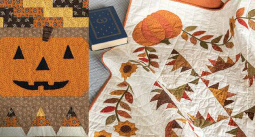 halloween quilt patterns blog header image