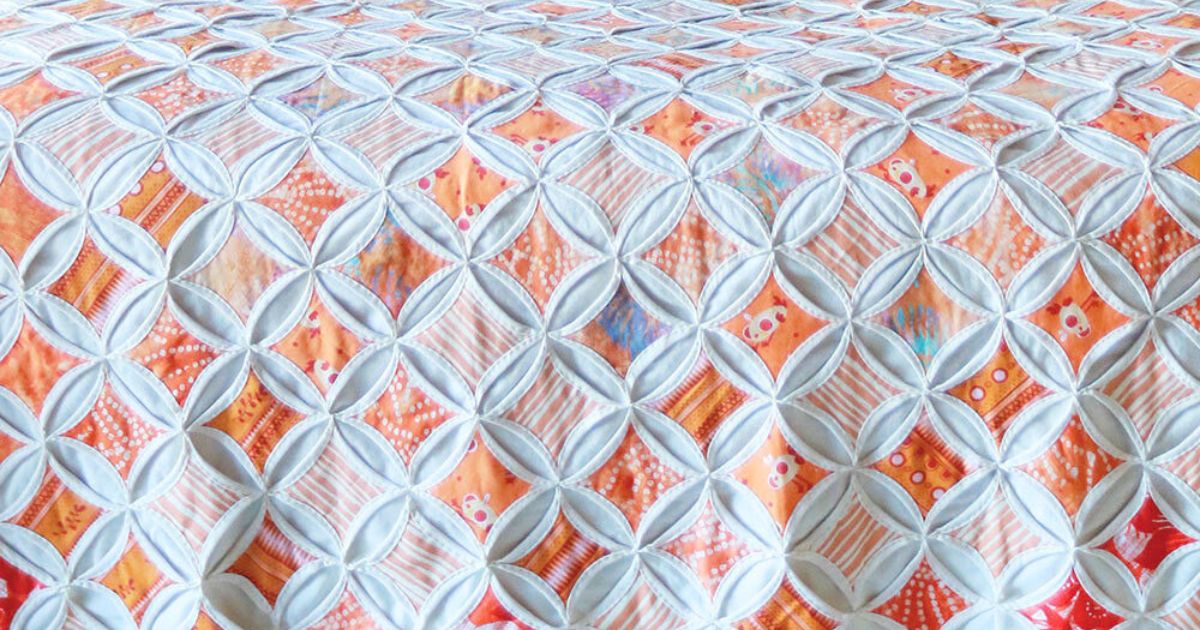 how to make cathedral window quilt blocks